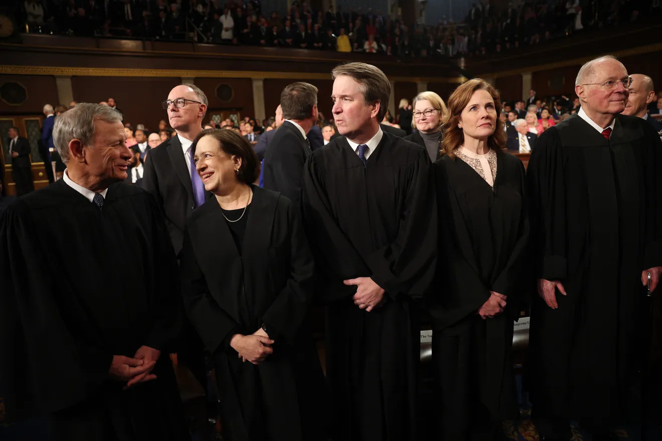 Supreme Court justices attend Trump's address to Congress